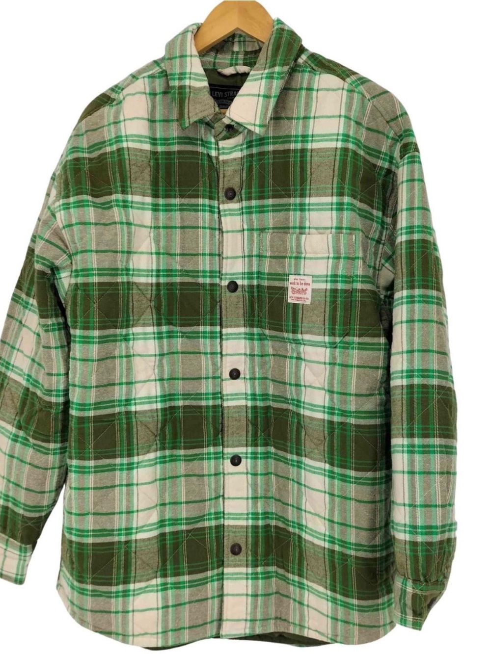 Signature by Levi Strauss Olive Green and Black Jacket Label
